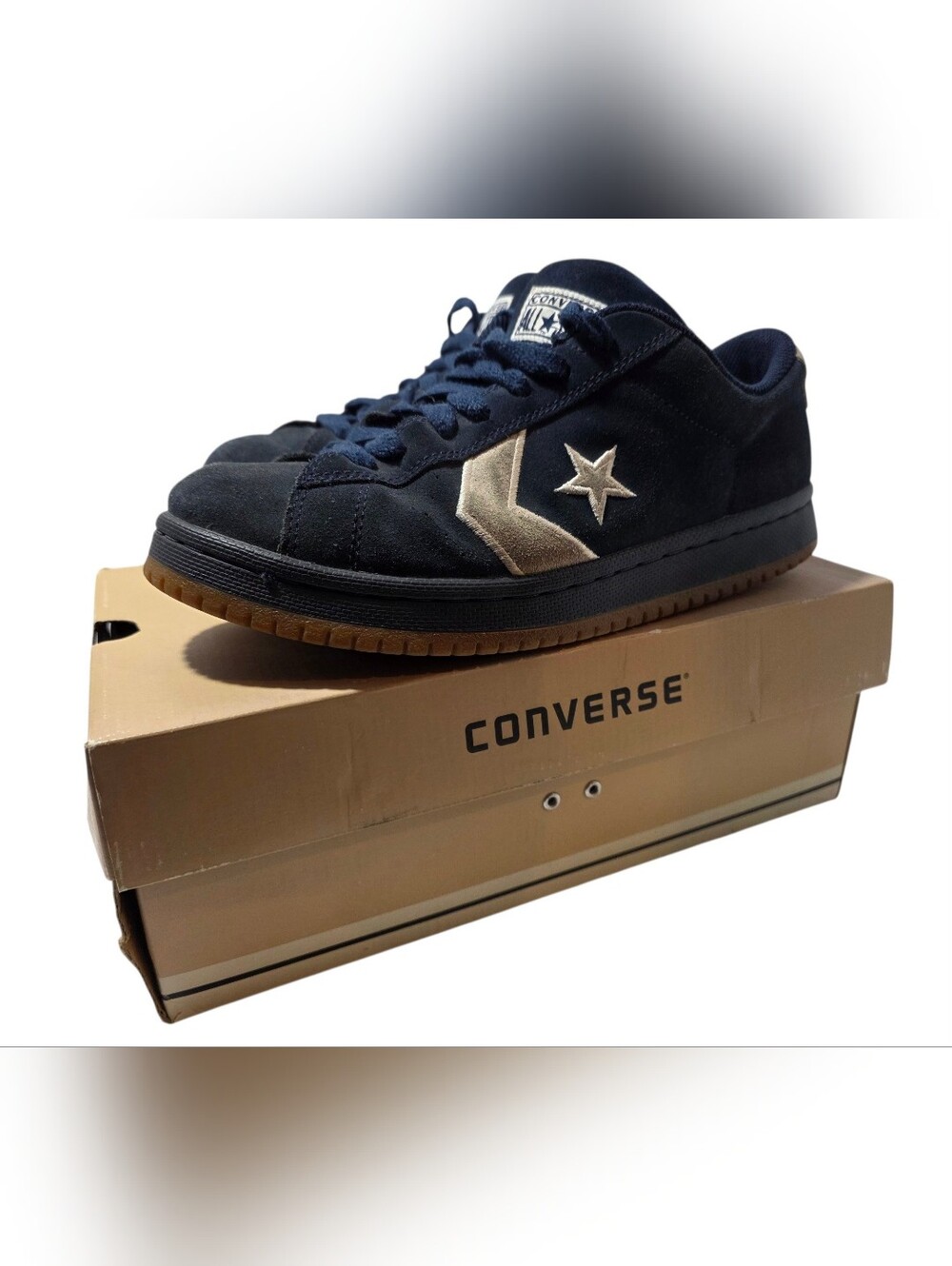 Converse EV Pro OX Blue Suede Skate Shoe